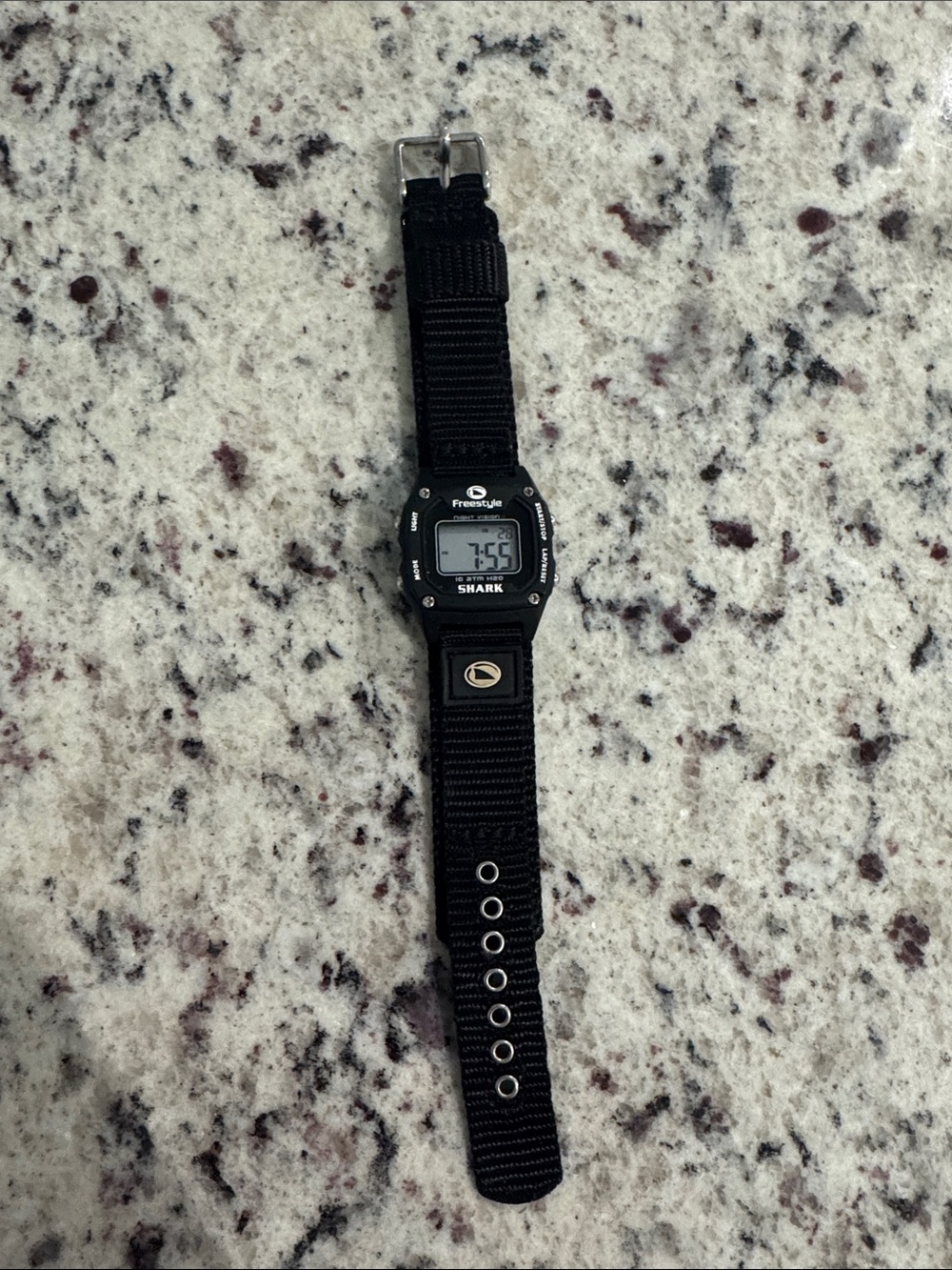 Freestyle Black Nylon Shark Digital Watch